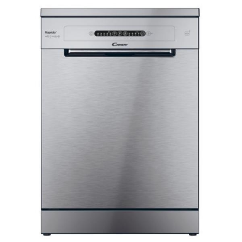 Candy Rapido' CF 3C7L0X - Lavastoviglie WiFi - larghezza: 59.7 cm - prof. 59.8 cm - altezza: 85 cm - acciaio inossidabile